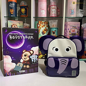 Balo đi học Beddybear Happy Paradise Cho Bé từ 2 tuổi họa tiết con Voi