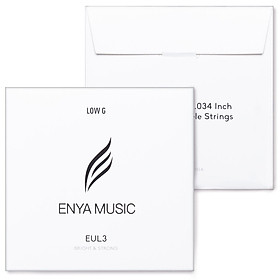 Enya ukulele thấp g chuỗi fluorocarbon và chuỗi vết thương bằng đồng cho buổi hòa nhạc soprano tenor ukulele màu: fluorocarbon thấp g g g