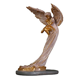 Resin Angel Sculpture Angel Figurine Bedroom Outdoor Office Decor Artwork