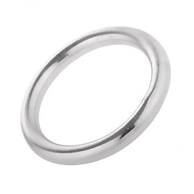 5-12pack Boat Marine 304 Stainless Steel Polished O Ring Smooth Welded 7 x 40mm