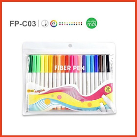 Bút lông màu Fiber Pen FP-C03 vỉ 20 màu