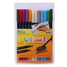 Bộ 12 Bút Lông Hai Đầu Marvy 1122-12D