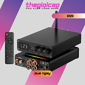 Amply Bluetooth 5.3 Kép Chip TPA3116D2 Công Suất 200W (100W+100W) – Hỗ Trợ USB/RCA/AUX – LED RGB Hát Karaoke G12D - Hàng Nhập Khẩu