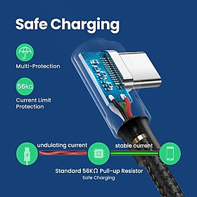 Mua Cáp Sạc  Dữ Liệu USB-A To USB Type-C Bẻ Góc 90 độ Dài 2M | 50942 | Sạc Nhanh | Bảo Hành 1 đổi 1 18 Tháng