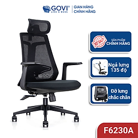 Mua Ghế xoay văn phòng công thái học GOVI Felix F6230A - Tựa đầu điều chỉnh  tựa tay cố định  ngả lưng 135 độ  khóa 2 vị trí