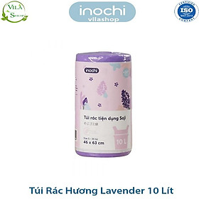 Túi Đựng Rác, Túi Rác Hương Chanh, Hương Lavender Tự Huỷ Có Quai Tiện Dụng, Dạng Cuộn Loại 10L 25L 50L