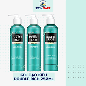 Gel Tạo Kiểu Double Rich Strong Giữ Nếp Uốn Tóc 250ml