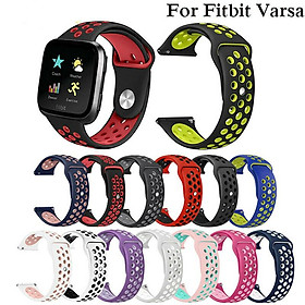 Replacement Band Sport Breathable Silicon Wristband Watch Strap for Fitbit Versa