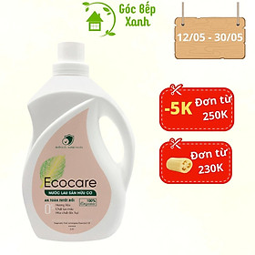 Nước lau sàn đuổi muỗi hữu cơ Bồ Hòn tinh dầu Sả Chanh 2000ml thương hiệu Ecocare