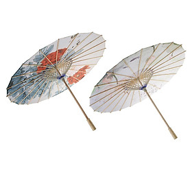 Mua 2pcs Chinese Umbrella Silk Cloth Oriental Parasol for Dance ...