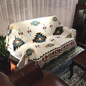 Mua Chăn phủ ghế sofa thảm vintage trải giường ngủ nhà khách 130x180cm