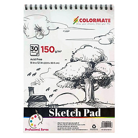 Tập Giấy Vẽ A4 Sketch Pad Colormate ARTIST-SP 30 Tờ