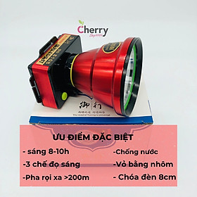 (HÀNG CAO CẤP) Đèn đội đầu cao cấp chống nước ( kín nước ) đèn led siêu sáng Ánh sáng vàng hoặc ánh sáng trắng Mã 8108