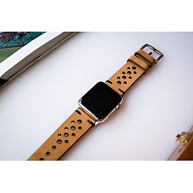 Mua Dây Đeo Thay Thế Cho Apple Watch - Da bò sáp nâu - Khâu tay thủ công
