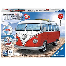 Xếp Hình Puzzle 3D Chủ Đề Xe Bus Volkswagen T1 162 Mảnh - Ravensburger RV126166