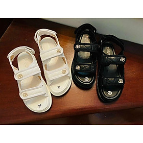 Giày sandal siêu nhẹ 2 quai thêu khoá BB khoá dán điều chỉnh hottrend- dép quai Giày sandal siêu nhẹ 2 quai thêu khoá BB khoá dán điều chỉnh hottrend- dép quai