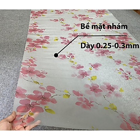 Mua Giấy Dán Kính Hoa Đào T017 khổ 90x100cm decal làm mờ kính  cản nắng chống nhìn trộm