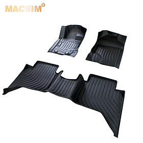 Hàng loại 2 Thảm lót sàn xe ô tô Ford Ranger/ Ford Raptor 2012-2021 Nhãn hiệu Macsim chất liệu nhựa TPE