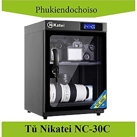 Tủ chống ẩm Nikatei NC-30C- Black Dung tích 30 lít-China . Tặng 01 bộ vệ