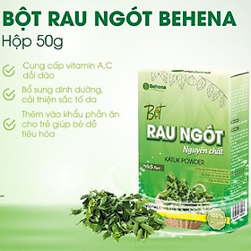 Bột rau ngót nguyên chất Behena , giàu dinh dưỡng, bổ sung hàm lượng vitamin cao, giúp ngăn ngừa táo bón (Hộp 50gram)