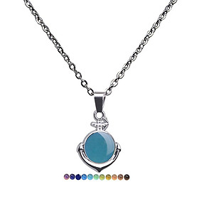 Mood Necklace Temperature  Change Alloy Jewellery No Letter