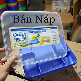Mua Khay đựng cơm chia phần có nắp đậy 5 ngăn bằng nhựa K002 SL