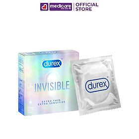 Bao cao su DUREX siêu mỏng hộp 3 cái