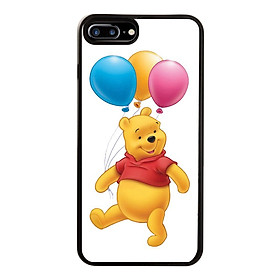 Ốp Lưng Kính Cường Lực Dành Cho Điện Thoại iPhone 7 Plus / 8 Plus Gấu Pooh Mẫu 7