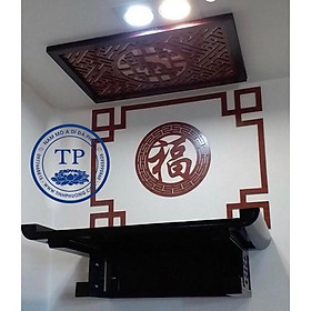 Mua Bàn Thờ Treo Tường combo Cả tấm chống ám khói và chữ và bộ chỉ viền HAN809