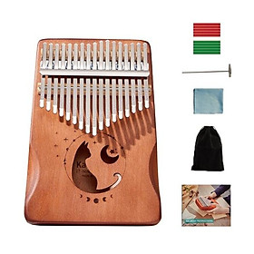 Mua Đàn Kalimba Cega 17 Phím Gỗ Nguyên Tấm Mahogany Cao Cấp Kèm Full Phụ Kiện (GT  Bọc ngón tay  Búa  Túi nhung  khăn lau)