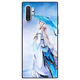 Ốp lưng in cho Samsung Note 10 Plus Mẫu Cô Gái Cầm Dù