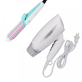 Combo Máy uốn duỗi 3 trong 1 & Máy sấy tóc bổ sung ion âm phong cách Hàn Quốc - EM144