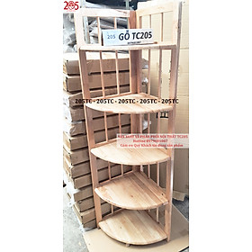 Kệ Góc Lớn 5 Tầng Phương Lâm (38 x 38 x 160 cm) - Màu Tự Nhiên