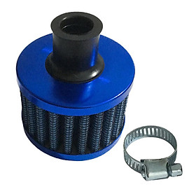 12mm Air Intake Filter Cleaner Air Cleaner Universal Automobile Dirt Black