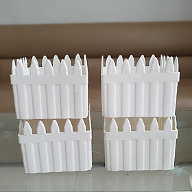 Bộ 4 chậu hàng rào trồng hoa vuông nhí 11x11x9cm-Đồ Gia Dụng Tại HCM