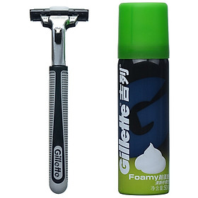 Bộ Dao Cạo Và Kem Cạo Râu Gillette