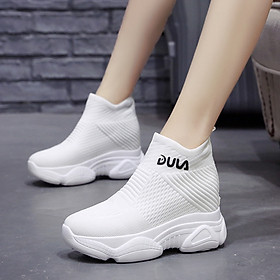 Giày Boot Đế Xuồng 8CM Co Giãn Siêu Nhẹ PB452