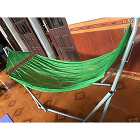 Mua Võng Xếp Giá Rẻ (Khung Sơn Sài Gòn Phi 32 Cỡ Đại Có Kèm Lưới Võng )