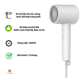 Máy sấy tóc Xiaomi Mi Ionic Hair Dryer H300 EU - Hàng Chính Hãng Digiworld