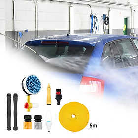 Car Rotary Wash Brush  Scrubber Non Slip Microfiber High Pressure Washer Car Wash Brush for Window Glass Vehicle Cleaning Wood Floor