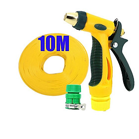 Mua Bộ dây vòi xịt nước rửa xe tưới cây tăng áp 3 lần 7-10M( nối nhựa xanh) 206317