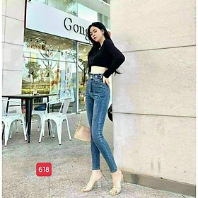 Quần jean nữ King168 , jean nữ cao cấp co dãn SN11