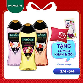Bộ 3 chai Sữa tắm tinh dầu Palmolive Luminous Oils 400ml/chai