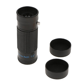 Mini 8x21 Extra Short Focus Optics  Telescope Monocular Typoscope Black