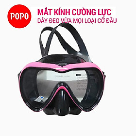 Kính lặn ống thở lặn biển POPO với mắt kiếng lặn cường lưc, cản tia UV (309)