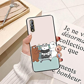 Ốp lưng dành cho điện thoại ViVo Y81 Viền dẻo TPU hình Gấu Trắng Vui Vẻ