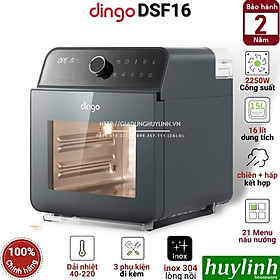 Mua Nồi chiên - hấp hơi nước siêu nhiệt Dingo DSF16 - Dung tích 16 lít - 21 chức năng -  Tặng máy xay DCB500 đến 15-2  - Hàng chính hãng