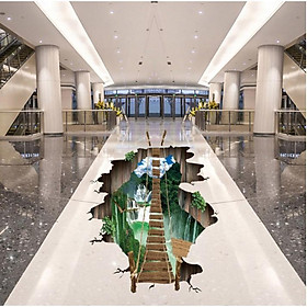 Miếng dán trang trí sàn nhà 3D 60x90cm
