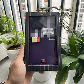 Ốp lưng Mentor VII dành cho iPhone 14 Pro Max nhét thẻ màu tím - hàng chính hãng