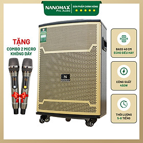 Mua Loa Kéo Nanomax SK-15X3 Bass 4 Tấc 40cm Công Suất 450w Karaoke Bluetooth Hàng Chính Hãng